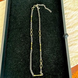 Grace & Heart mixed metals 22” necklace